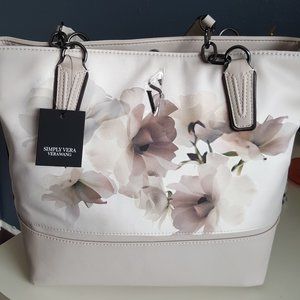 NWT Simply Vera Wang Floral Catherine Tote